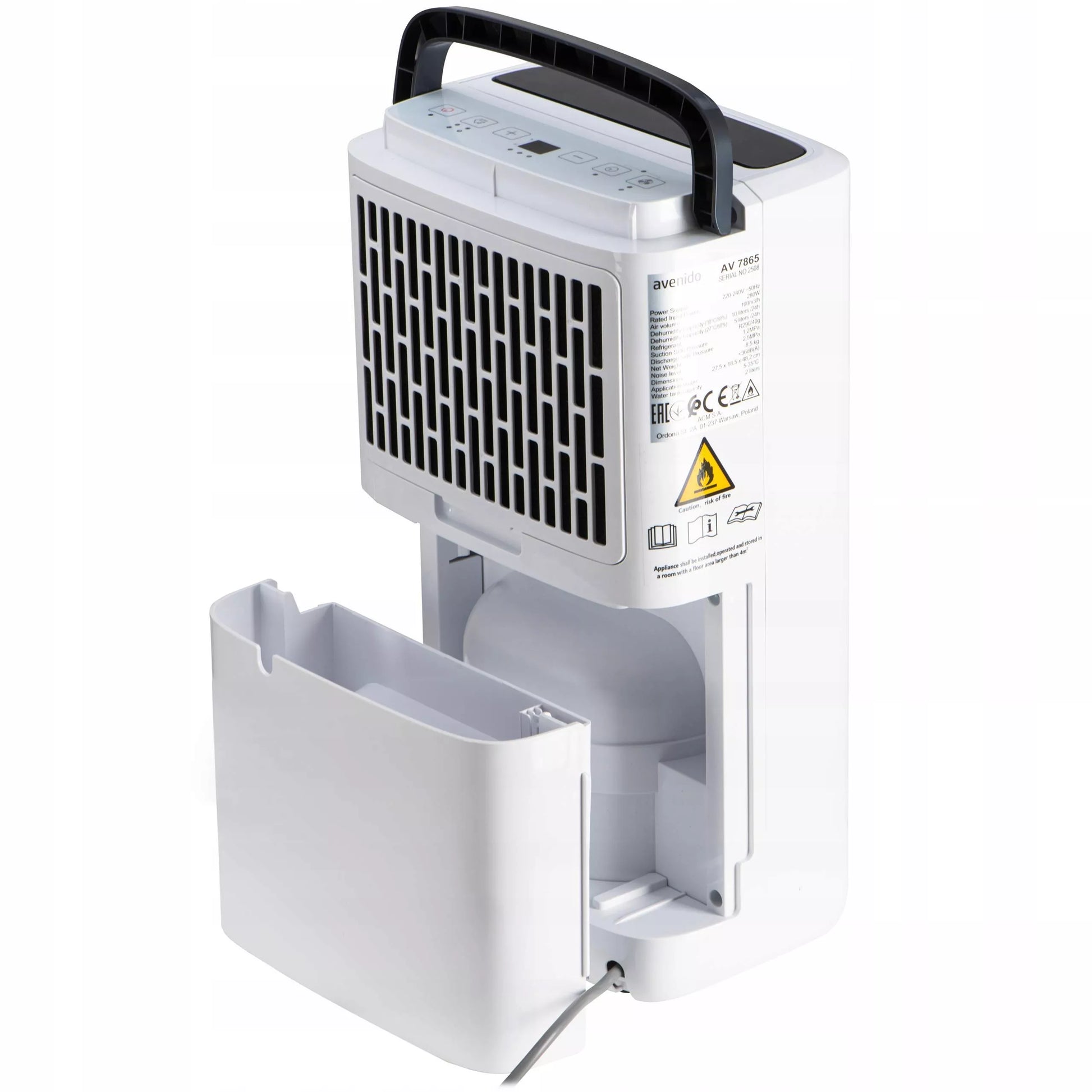 Automatinis oro sausintuvas 10l/24h WIFI 25m2 drėgmės surinkėjas laikmatis