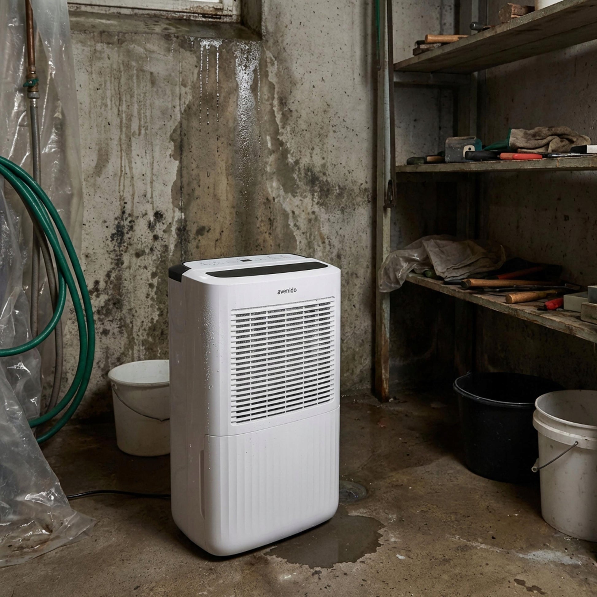 Automatinis oro sausintuvas 10l/24h WIFI 25m2 drėgmės surinkėjas laikmatis