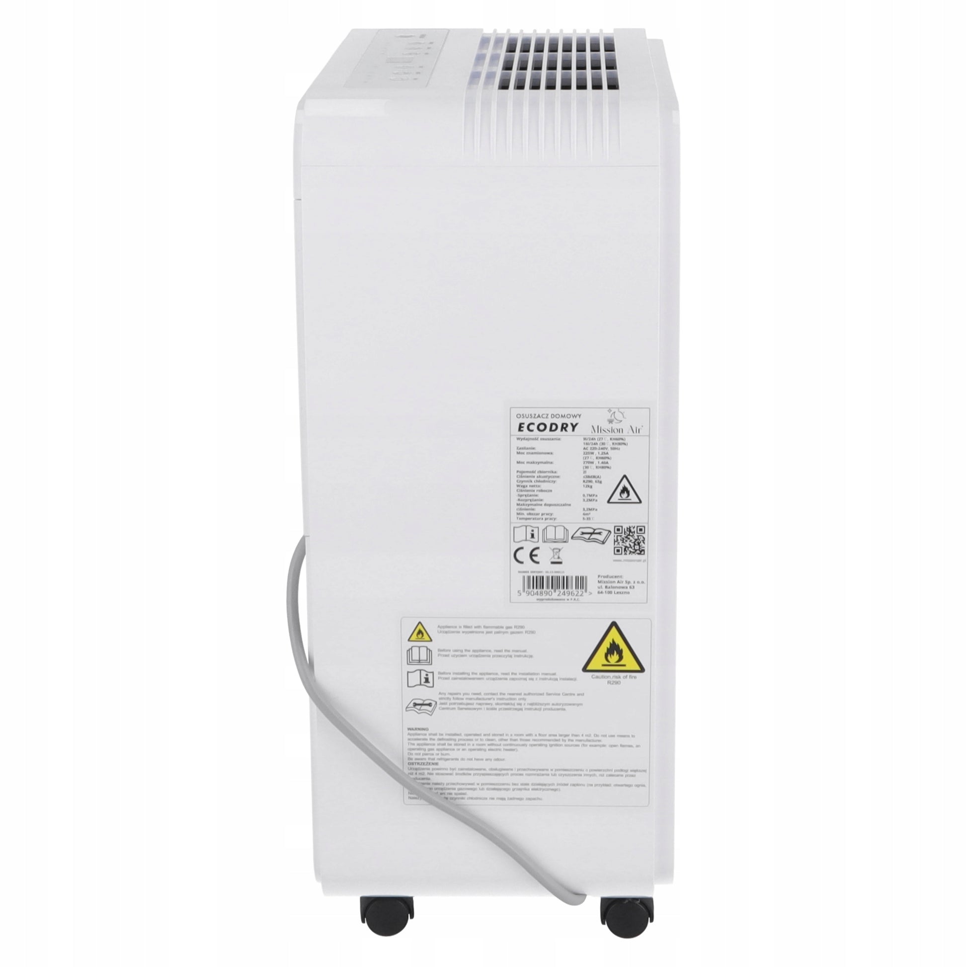 Mission Air ECO 16L/24h WiFi drėgmės surinkėjas, buitinis oro sausintuvas