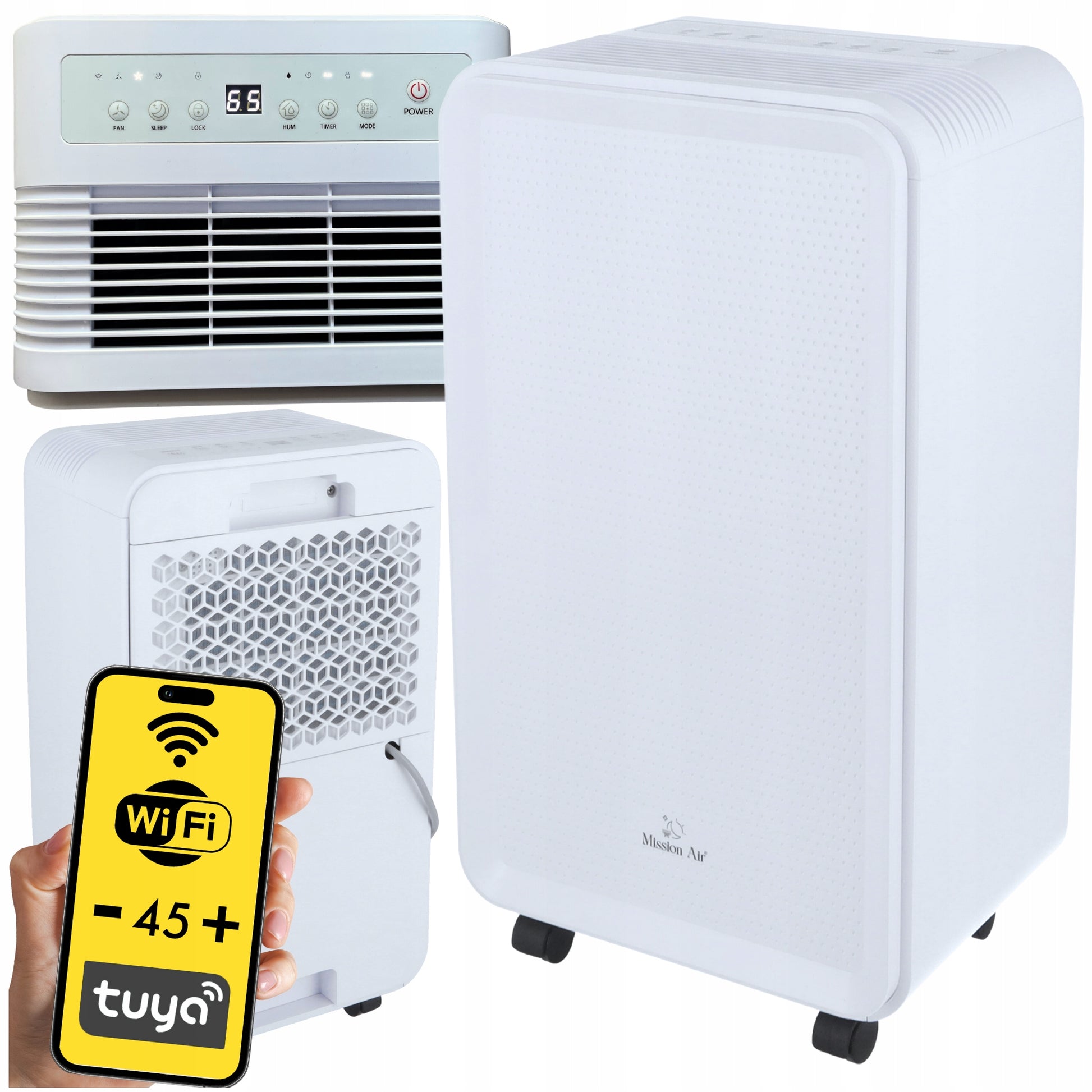 Mission Air ECO 16L/24h WiFi drėgmės surinkėjas, buitinis oro sausintuvas