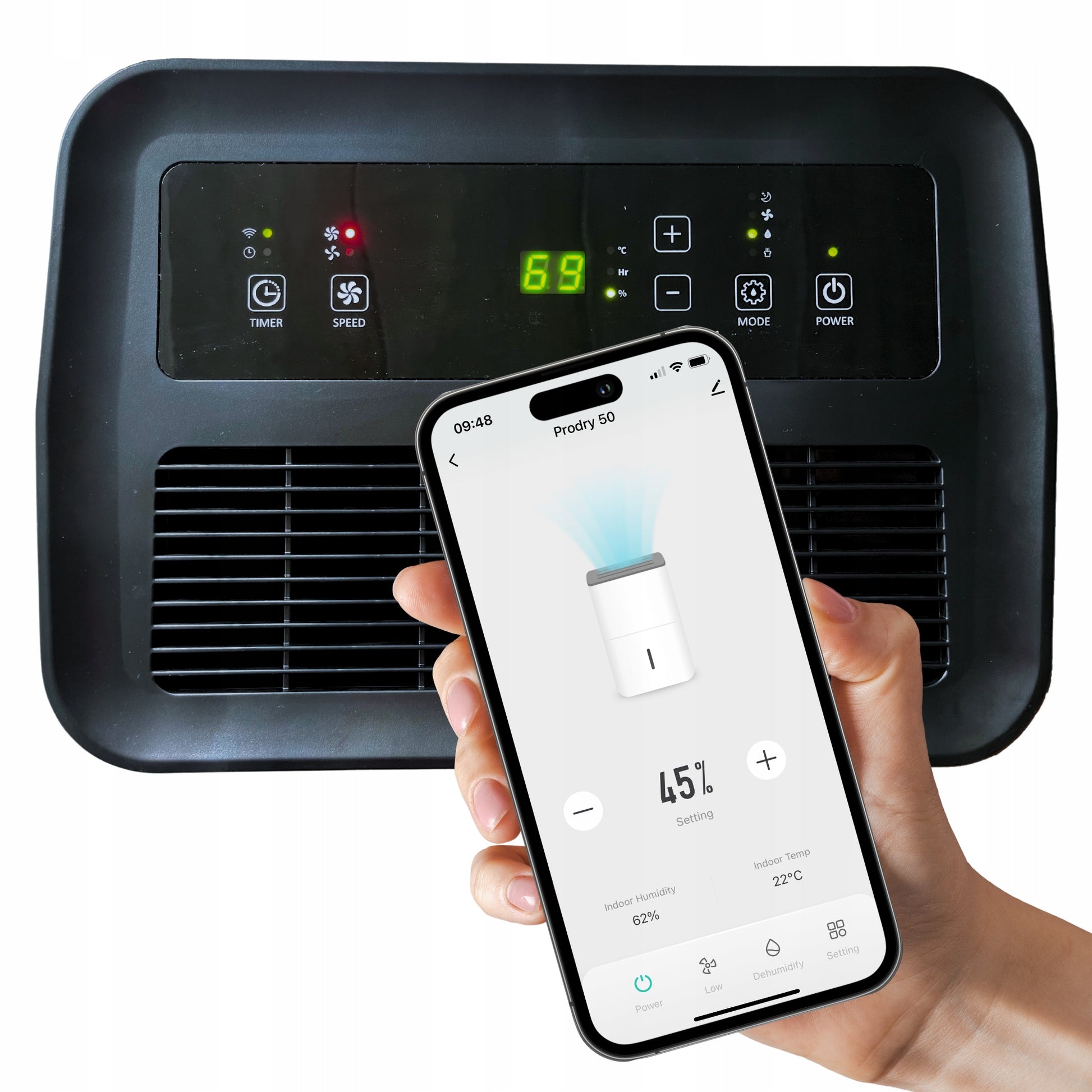 Mission Air PRO 50L/24h WiFi namų oro drėgmės surinkėjas