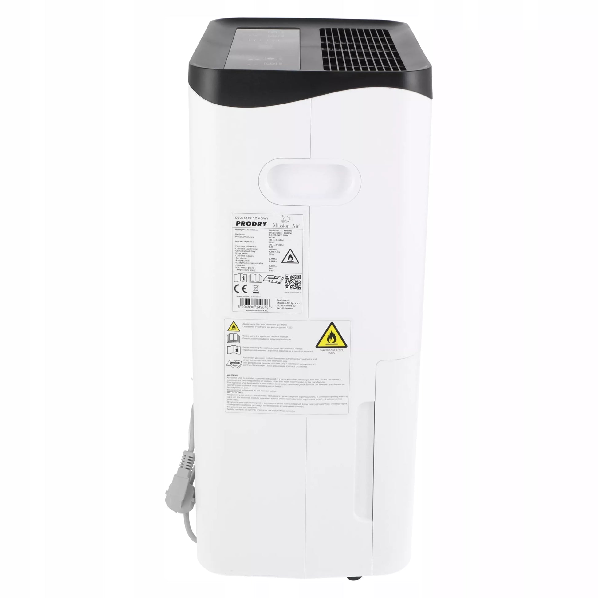 Mission Air PRO 50L/24h WiFi namų oro drėgmės surinkėjas