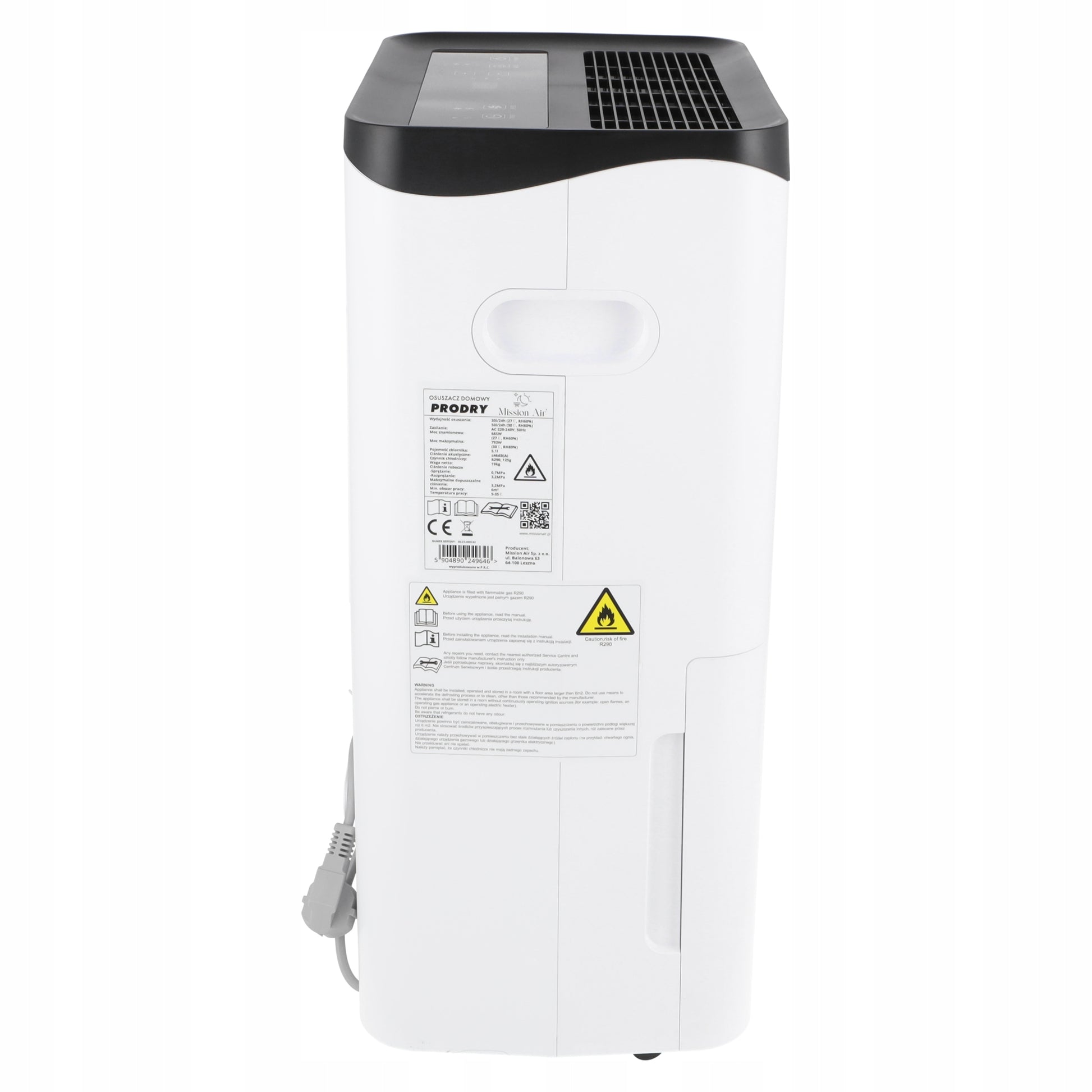 Mission Air PRO 50L/24h WiFi namų oro drėgmės surinkėjas