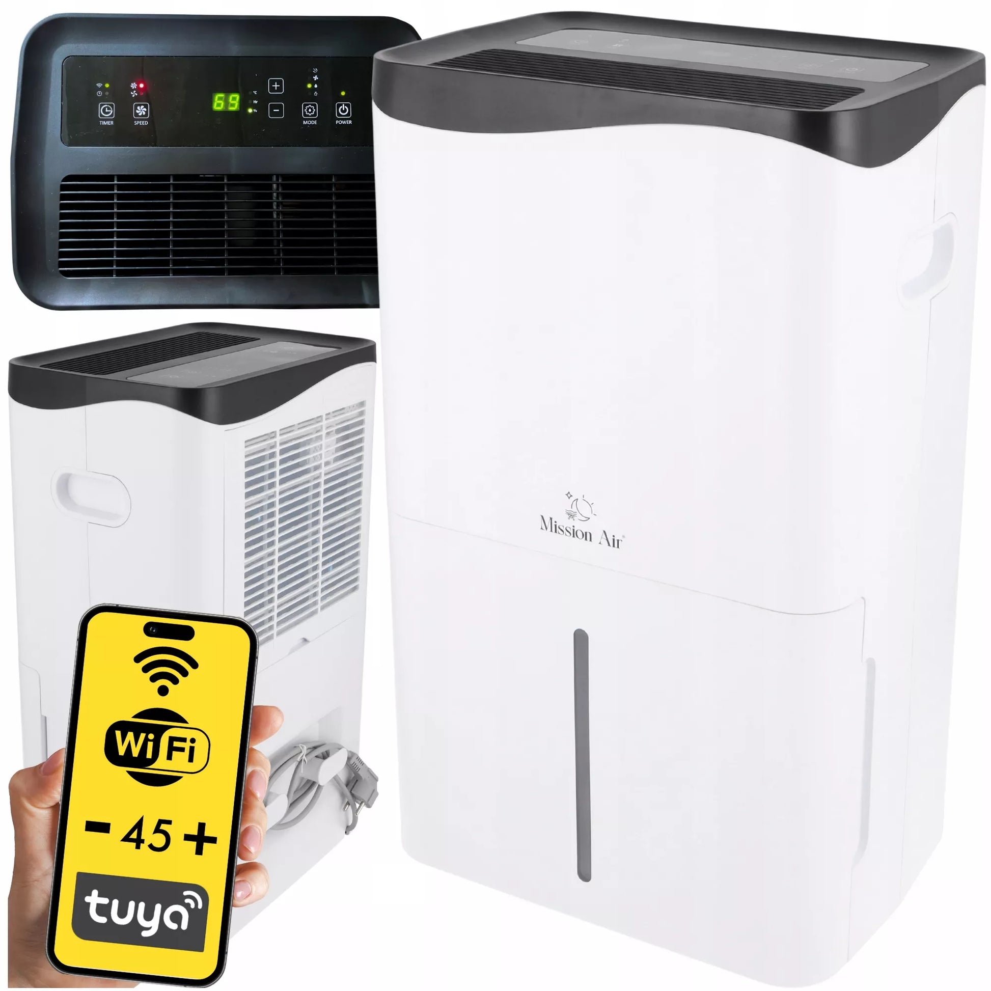 Mission Air PRO 50L/24h WiFi namų oro drėgmės surinkėjas
