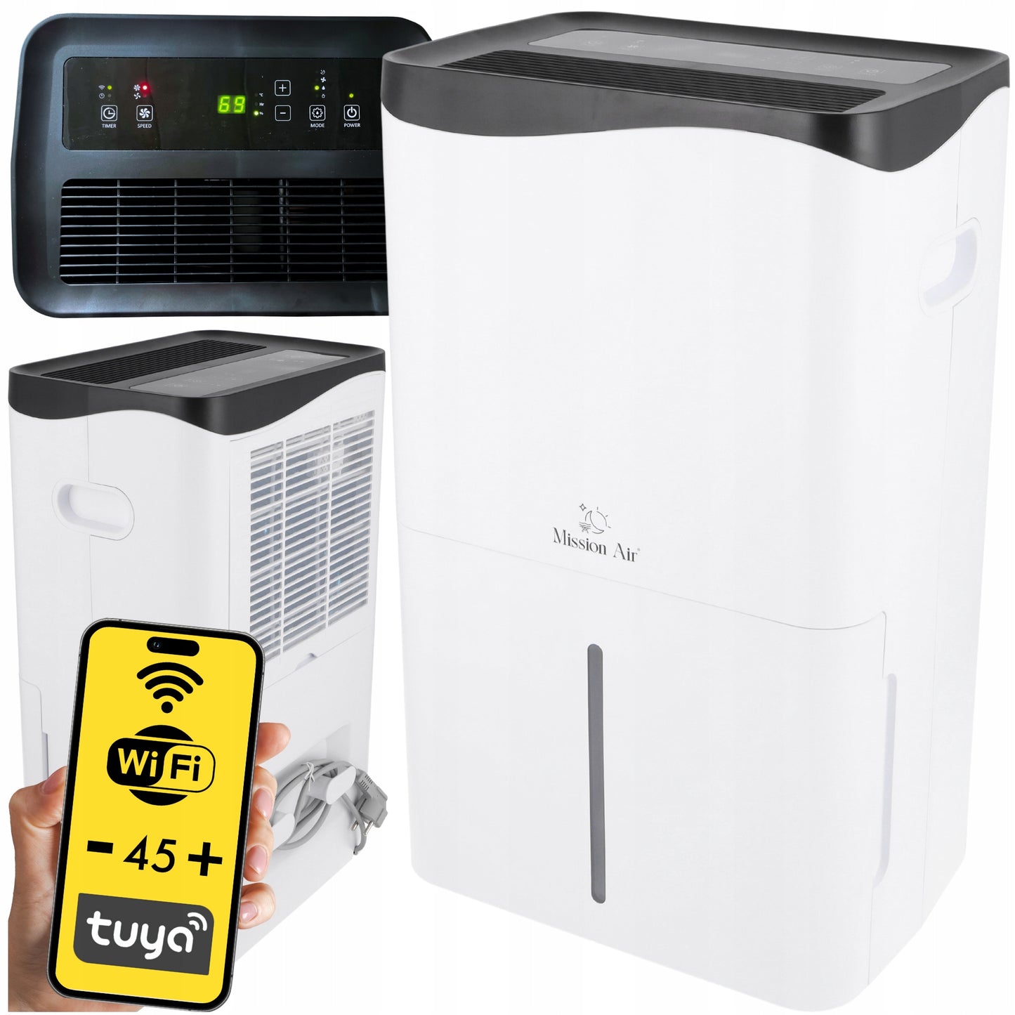 Mission Air PRO 50L/24h WiFi namų oro drėgmės surinkėjas