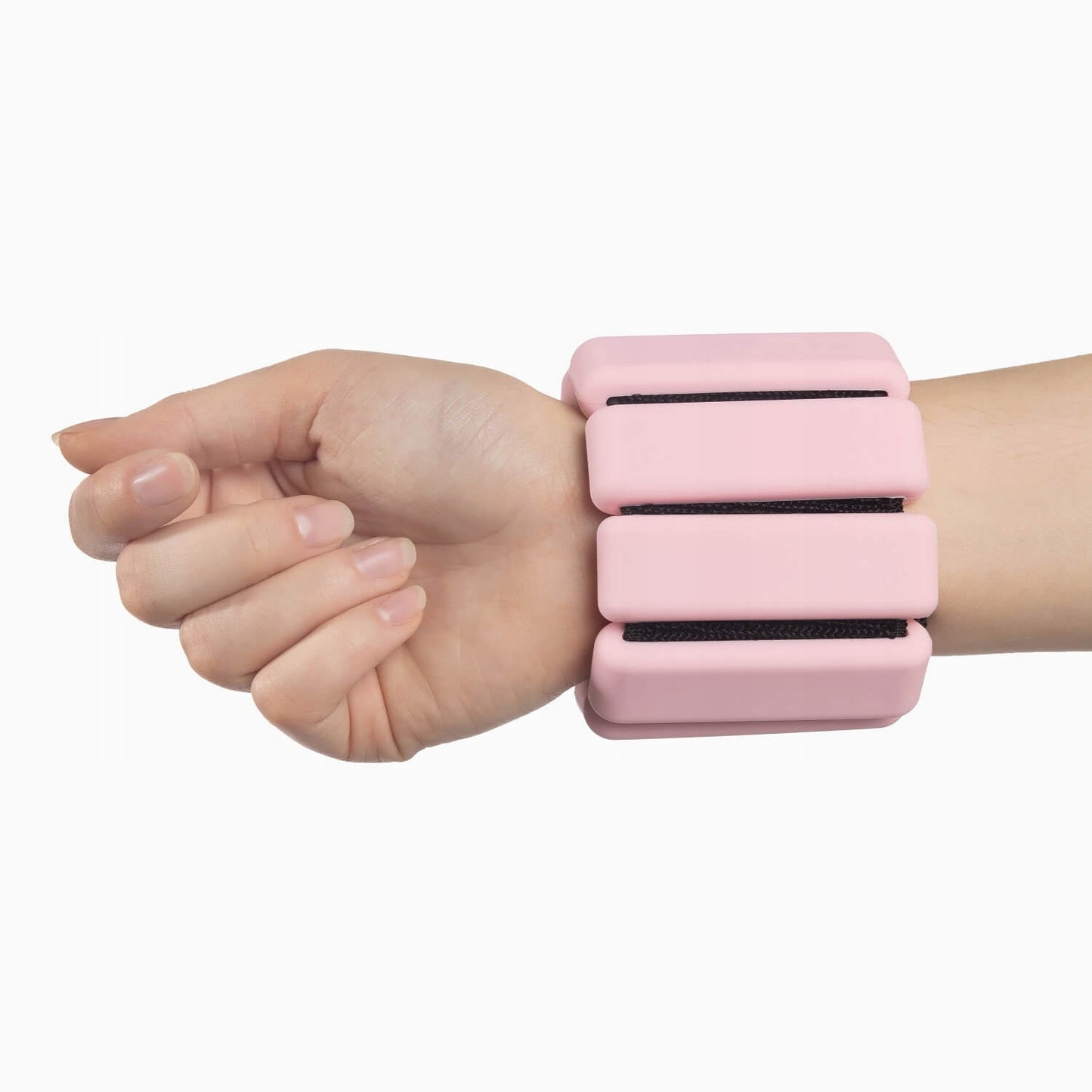 Reguliuojami silikoniniai svoriai moterims 2x 0,45 kg Rožiniai DrFit