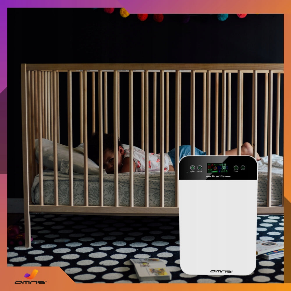 Didelis oro valytuvas su jonizatoriumi, HEPA filtru ir UV-C lempa, skirtas alergiškiems