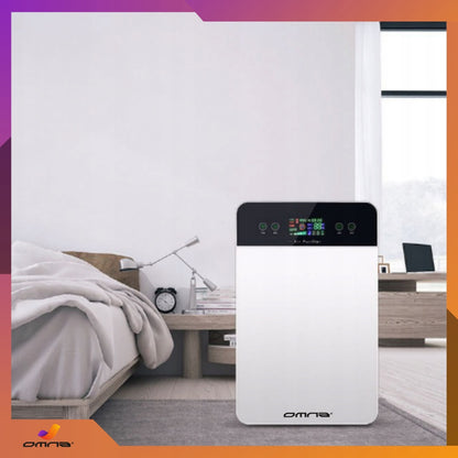 Didelis oro valytuvas su jonizatoriumi, HEPA filtru ir UV-C lempa, skirtas alergiškiems