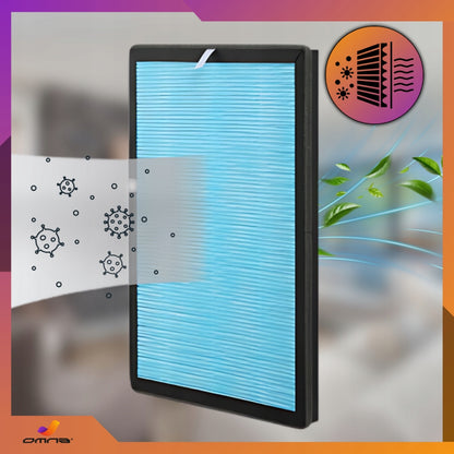 Didelis oro valytuvas su jonizatoriumi, HEPA filtru ir UV-C lempa, skirtas alergiškiems