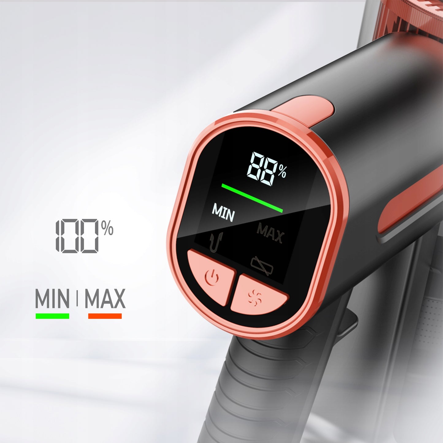 Vertikalus belaidis dulkių siurblys JIGOO C200 23Kpa 72dB 40Min 1.2L LED 350W