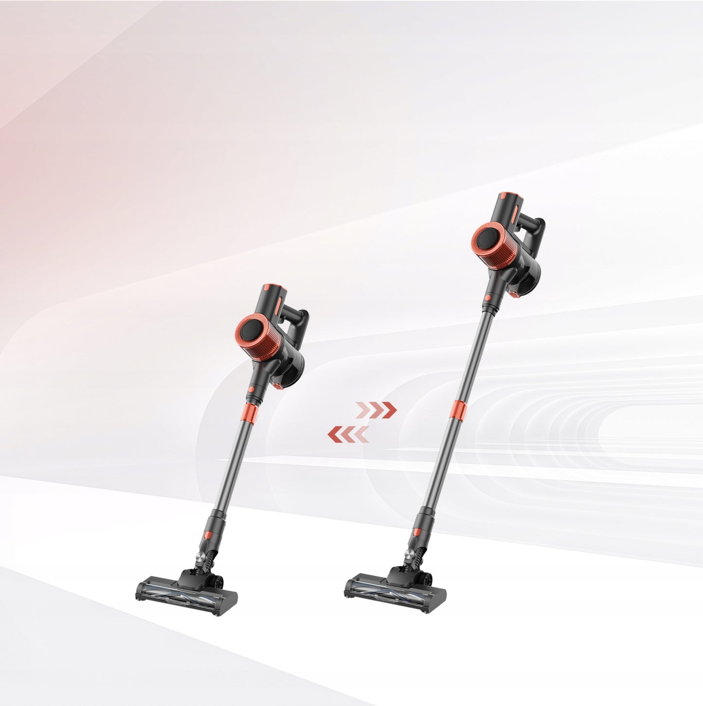 Vertikalus belaidis dulkių siurblys JIGOO C200 23Kpa 72dB 40Min 1.2L LED 350W