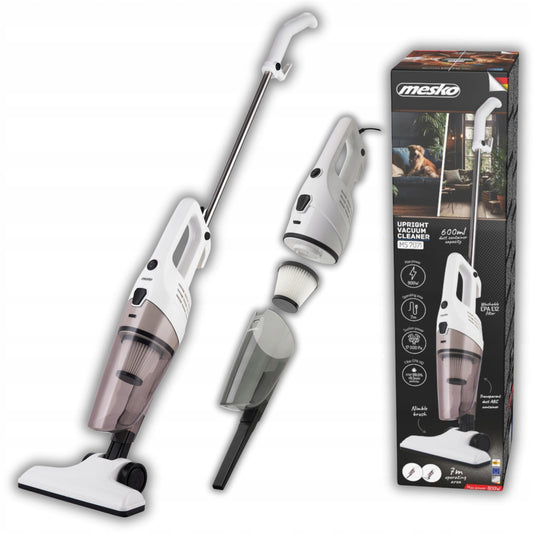 Galingas 17kPa 800W vertikalus dulkių siurblys 2-in-1, su filtru, ilgu laidu, vielinis, rankinis