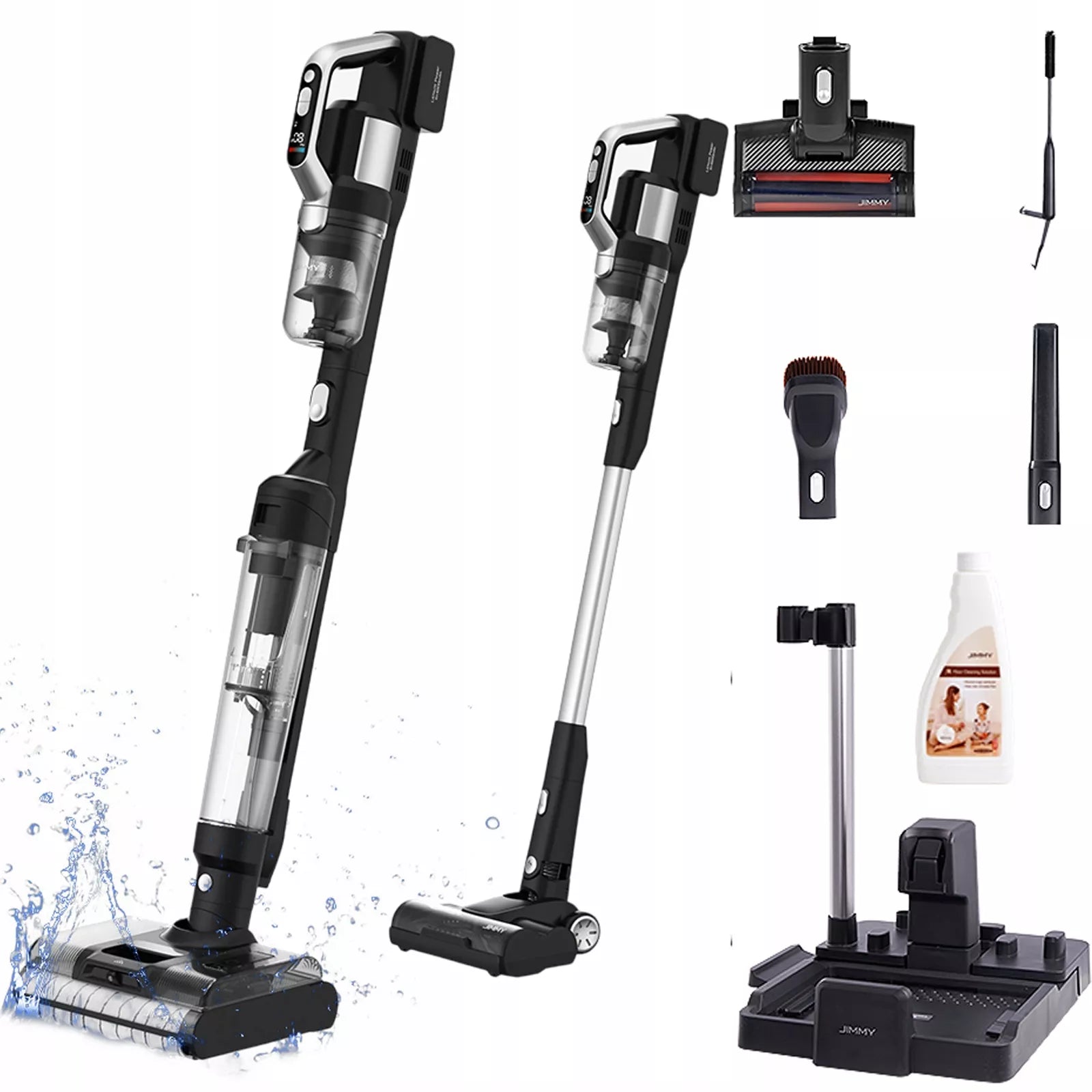 Vertikalus plaunantis dulkių siurblys Jimmy PW11 Pro Max 460W, variklis be šepetėlių, IPX8