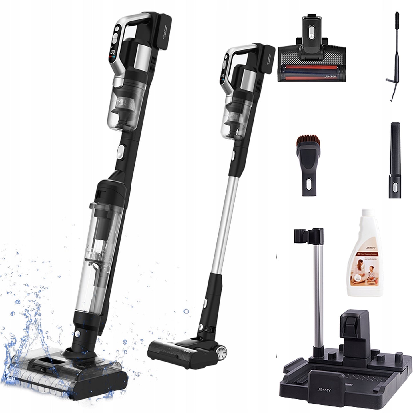 Vertikalus plaunantis dulkių siurblys Jimmy PW11 Pro Max 460W, variklis be šepetėlių, IPX8