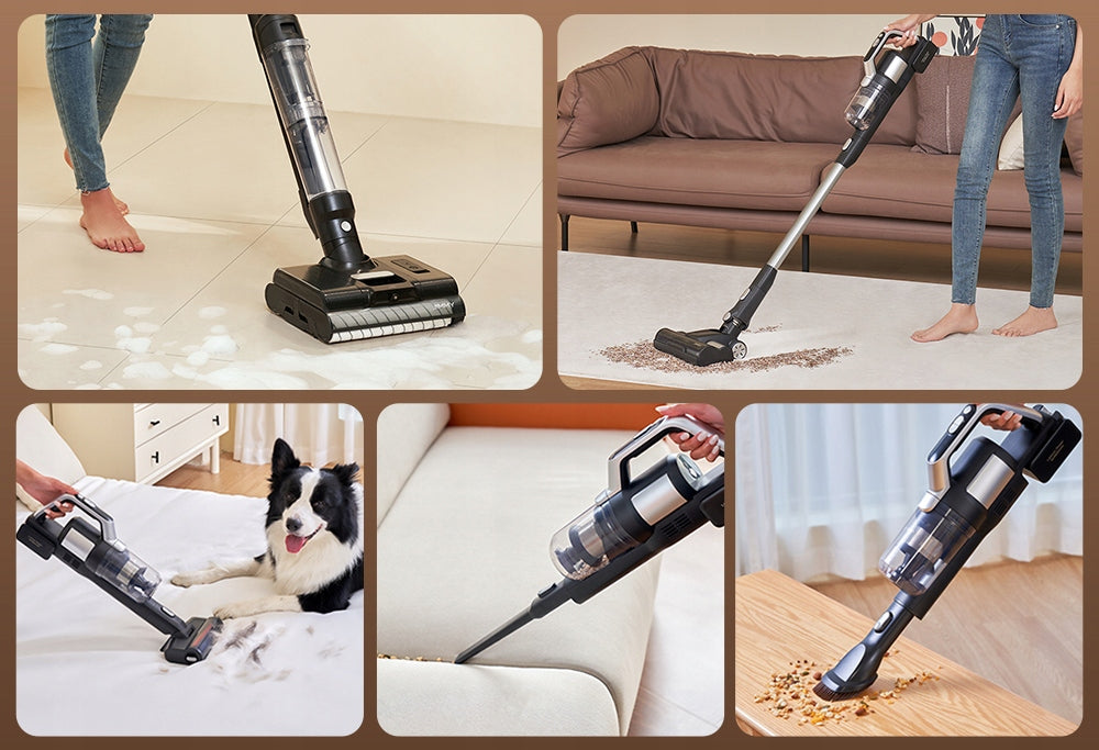 Vertikalus plaunantis dulkių siurblys Jimmy PW11 Pro Max 460W, variklis be šepetėlių, IPX8