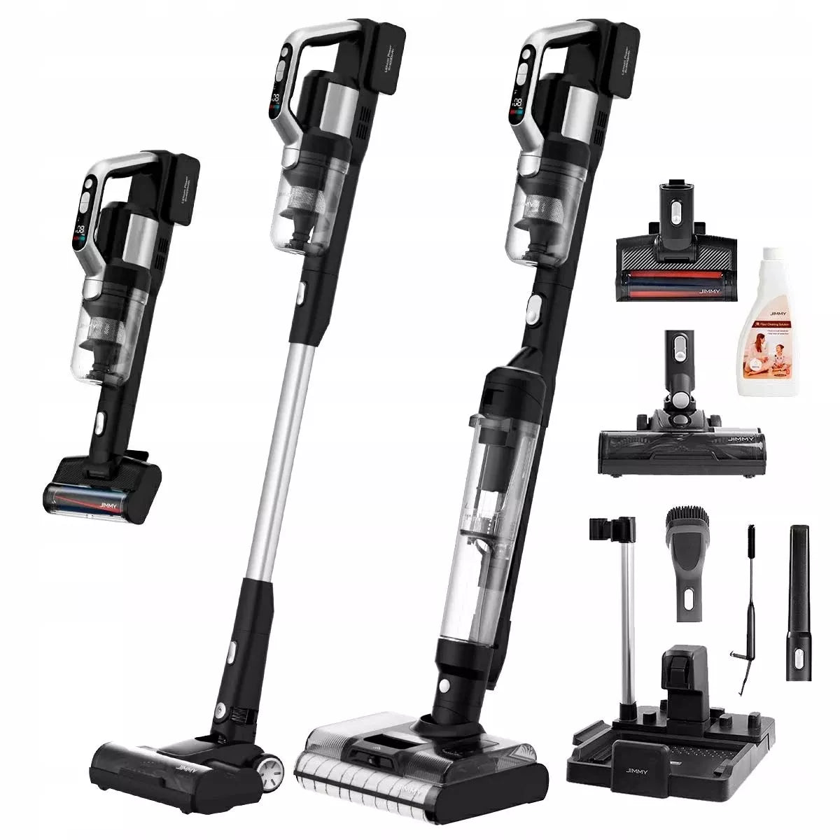 Vertikalus plaunantis dulkių siurblys Jimmy PW11 Pro Max 460W, variklis be šepetėlių, IPX8