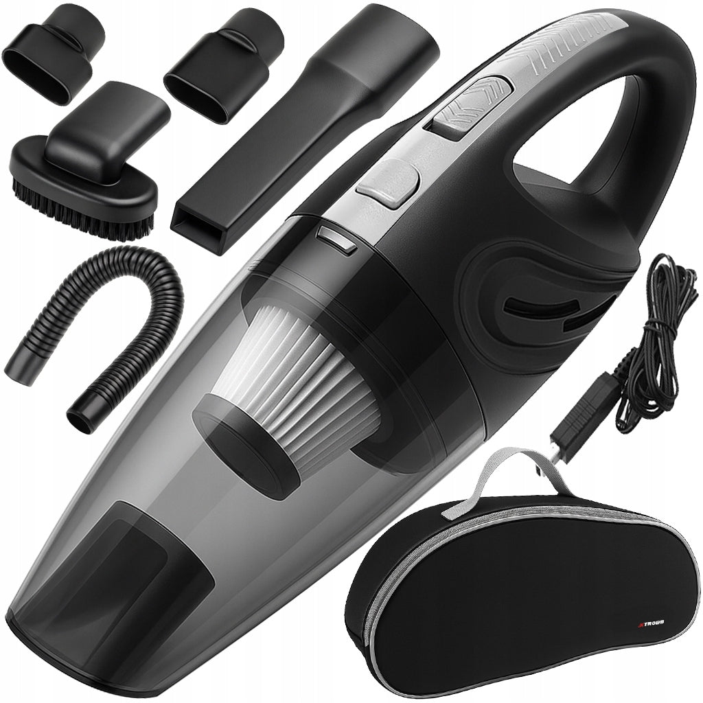 Belaidis rankinis dulkių siurblys Xtrobb, automobilinis, juodas