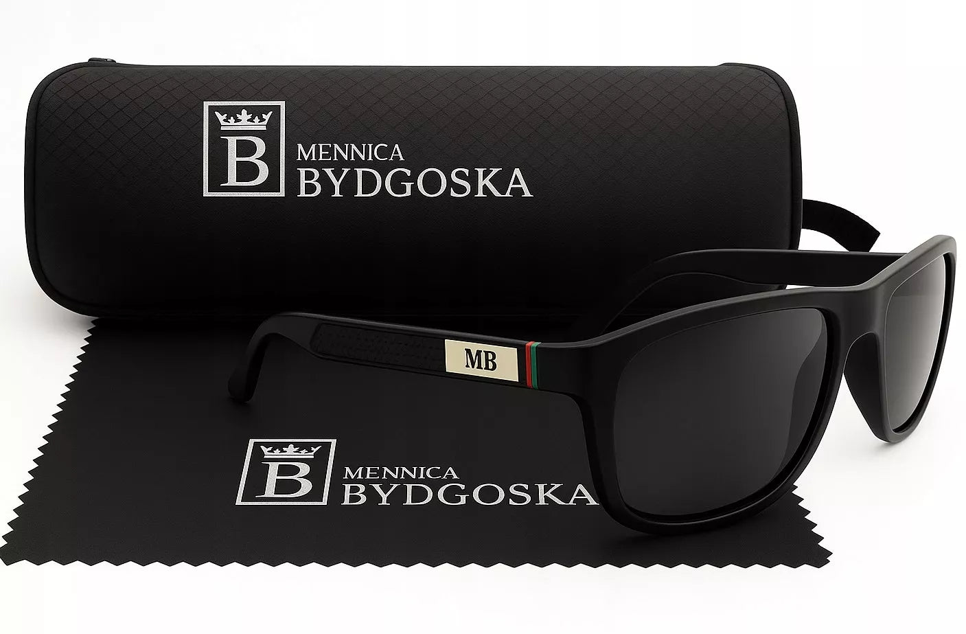 Vyriški poliarizuoti akiniai nuo saulės, UV400 filtras, dėklas