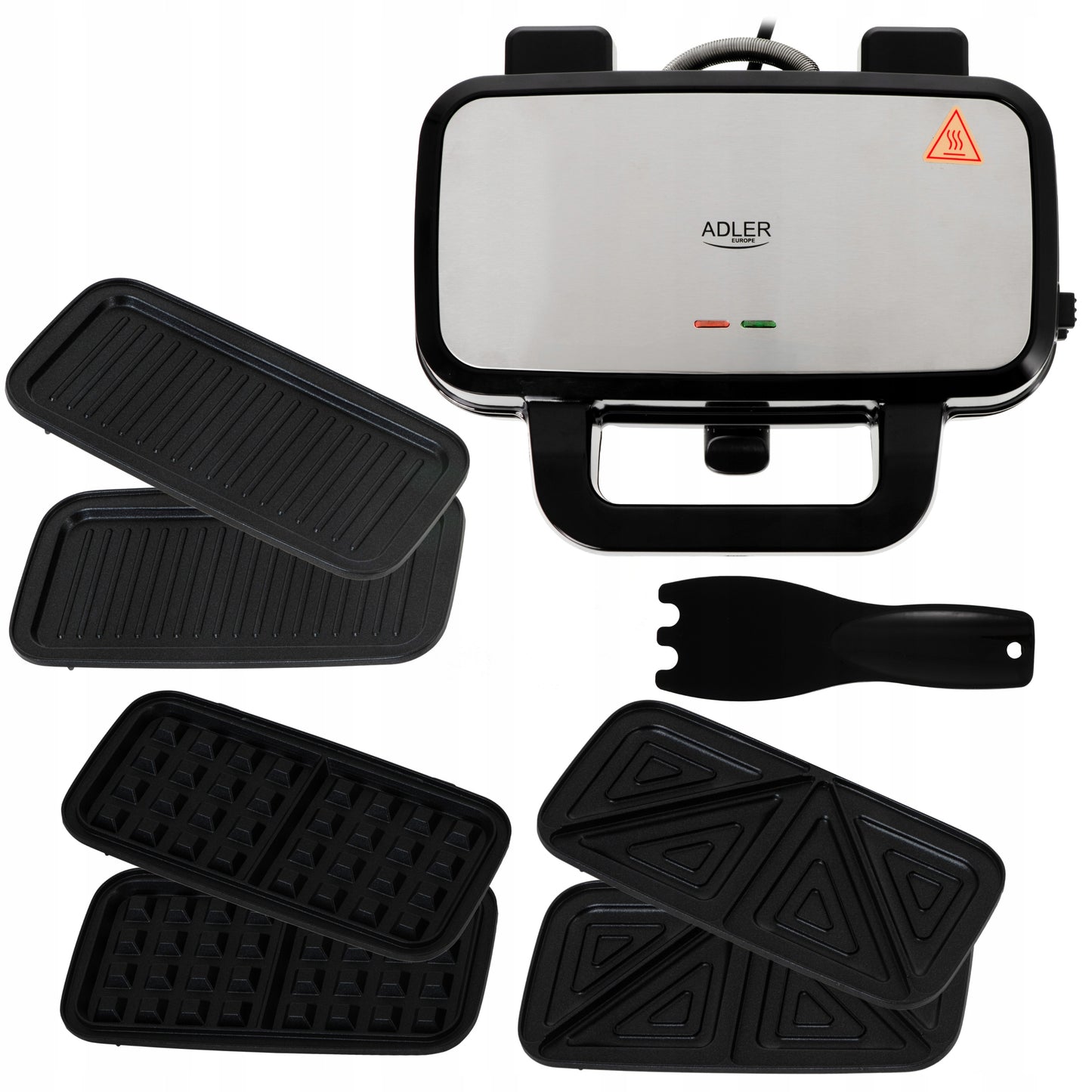 Virtuvinis keptuvas 3in1: grilis, vaflių keptuvė, sumuštinių keptuvė, skrudintuvas. Galingas smulkios buitinės technikos prietaisas