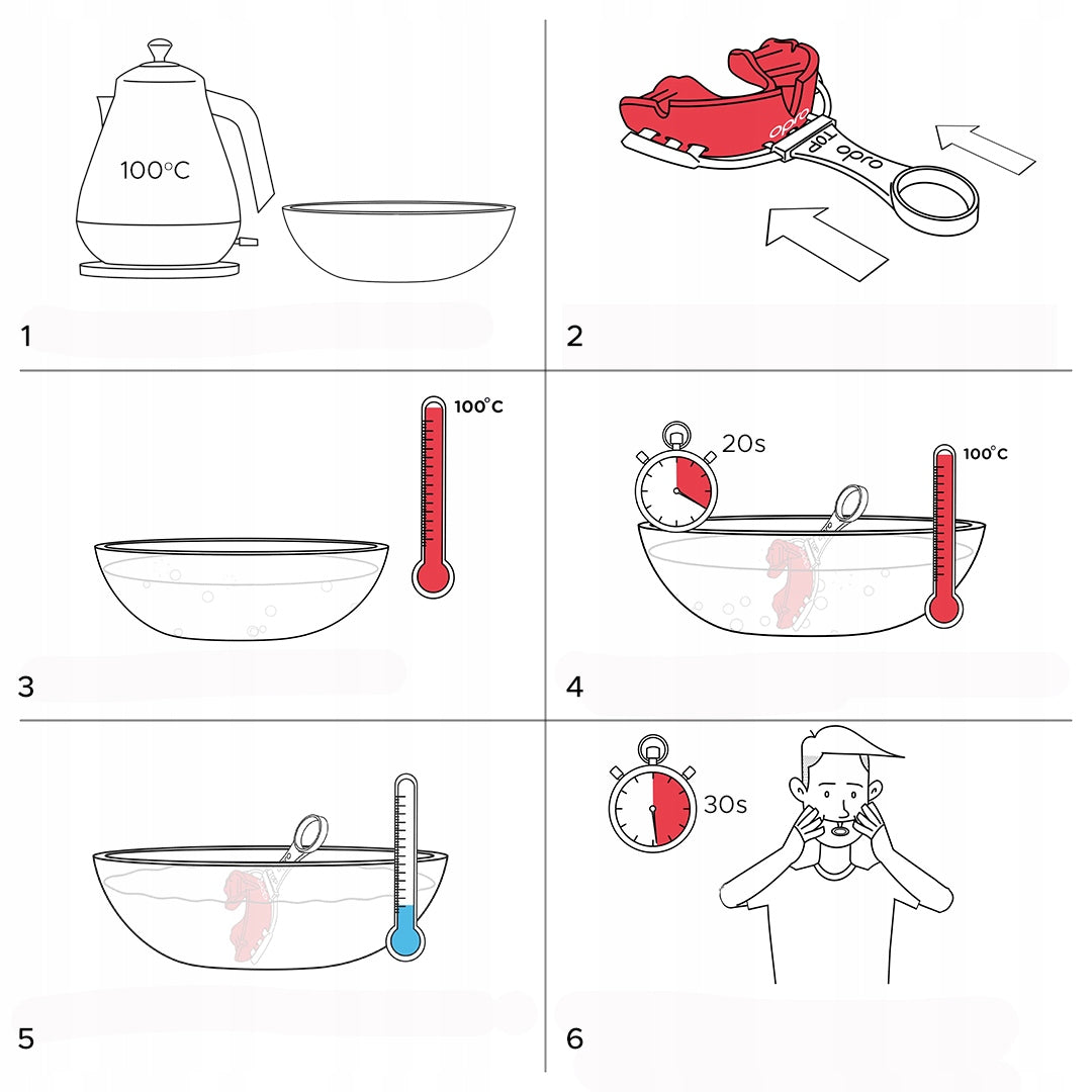 Opro Burnos apsauga Silver su dėžute GEN5 Baltas