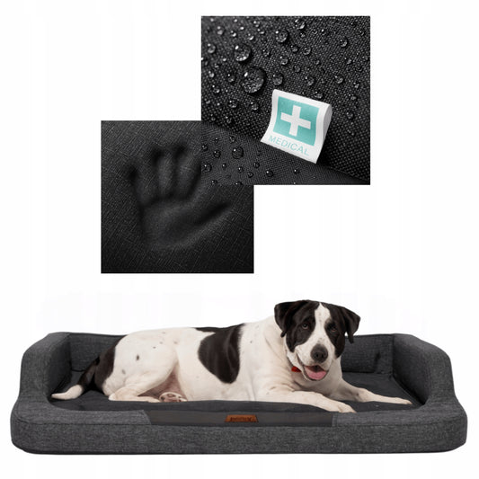Ortopedinis šunų gultas, storas čiužinys - 120 cm x 80 cm