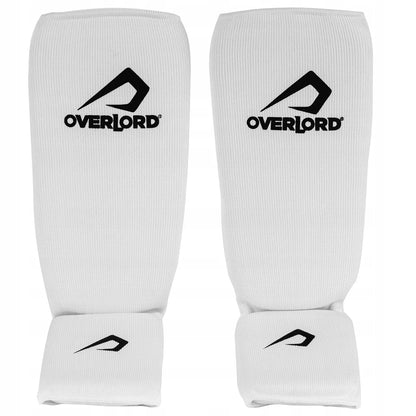 Overlord Elastingi blauzdų apsaugos baltos XL