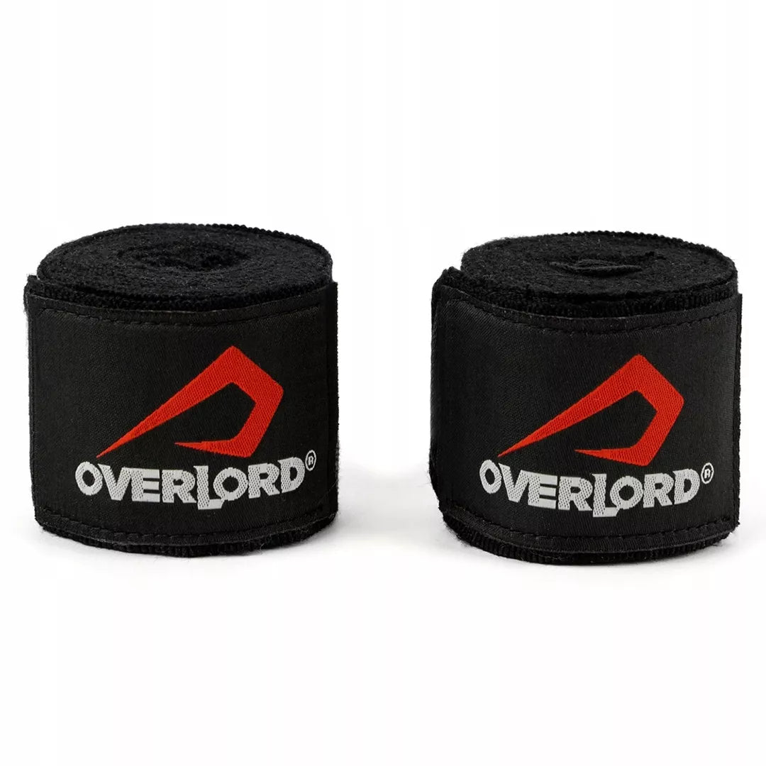 Bokso rankogaliai/tvarstukai Overlord juodi 400cm universalus dydis