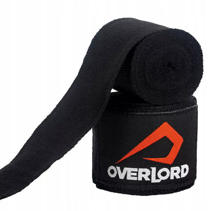 Bokso rankogaliai/tvarstukai Overlord juodi 400cm universalus dydis