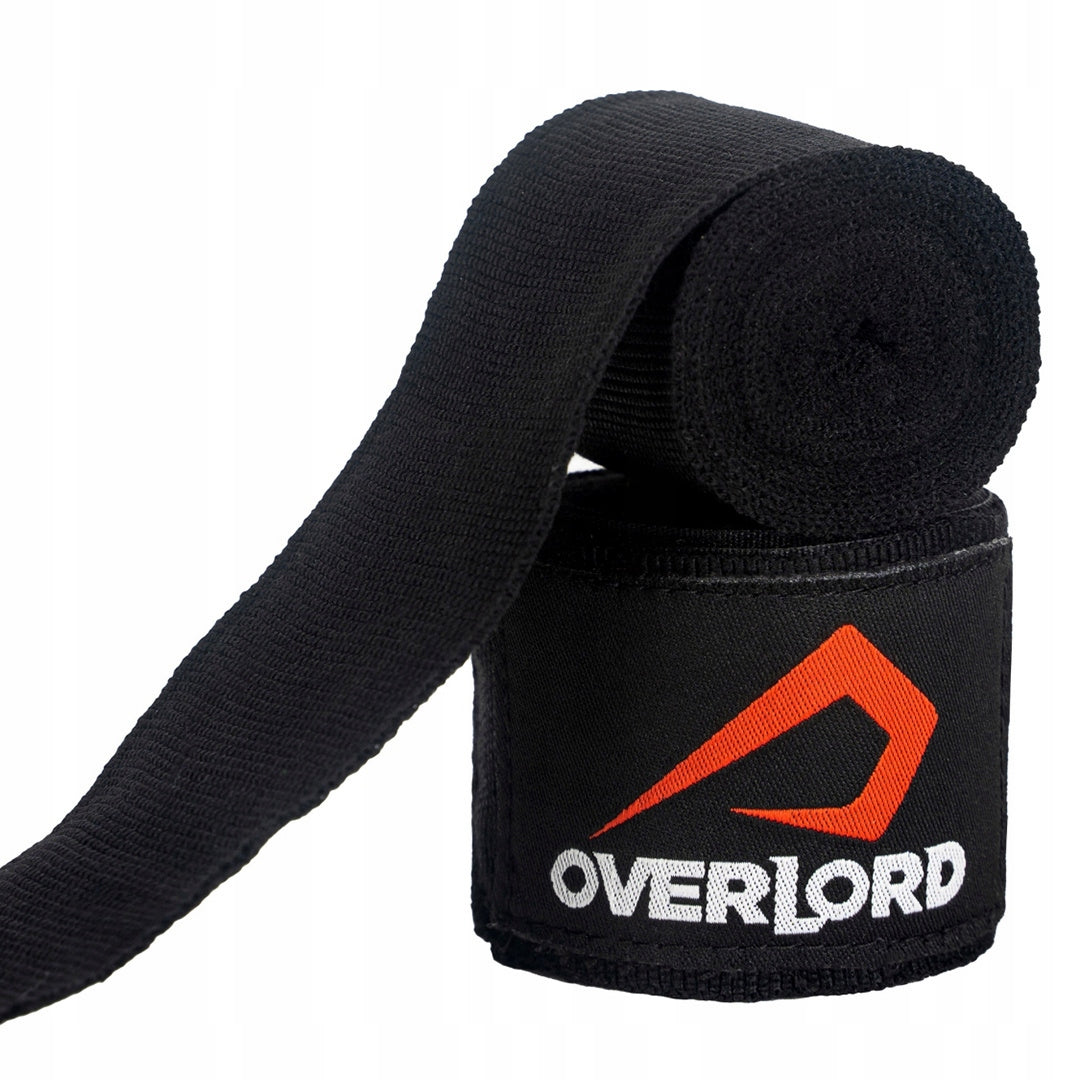 Bokso rankogaliai/tvarstukai Overlord juodi 400cm universalus dydis