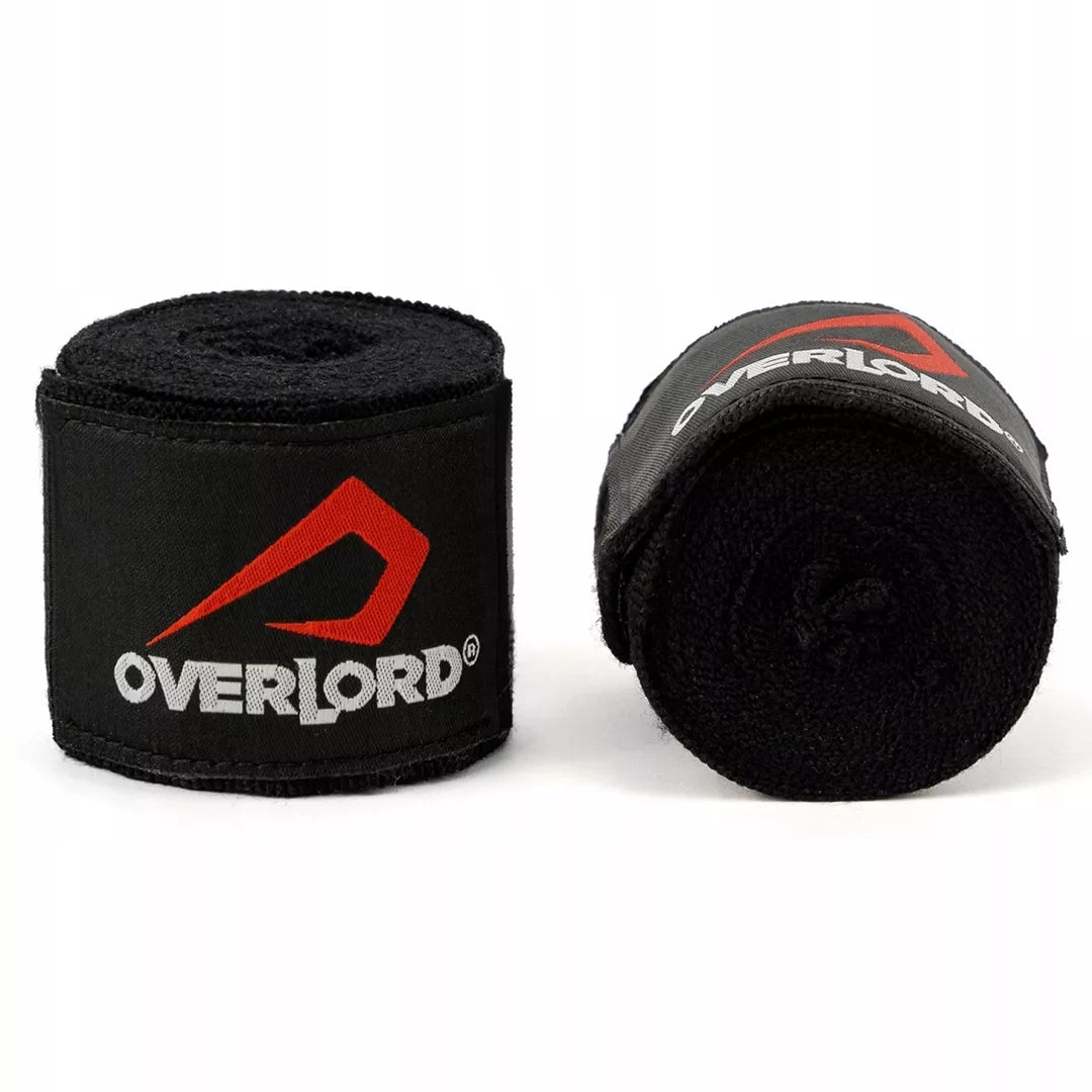 Bokso rankogaliai/tvarstukai Overlord juodi 400cm universalus dydis