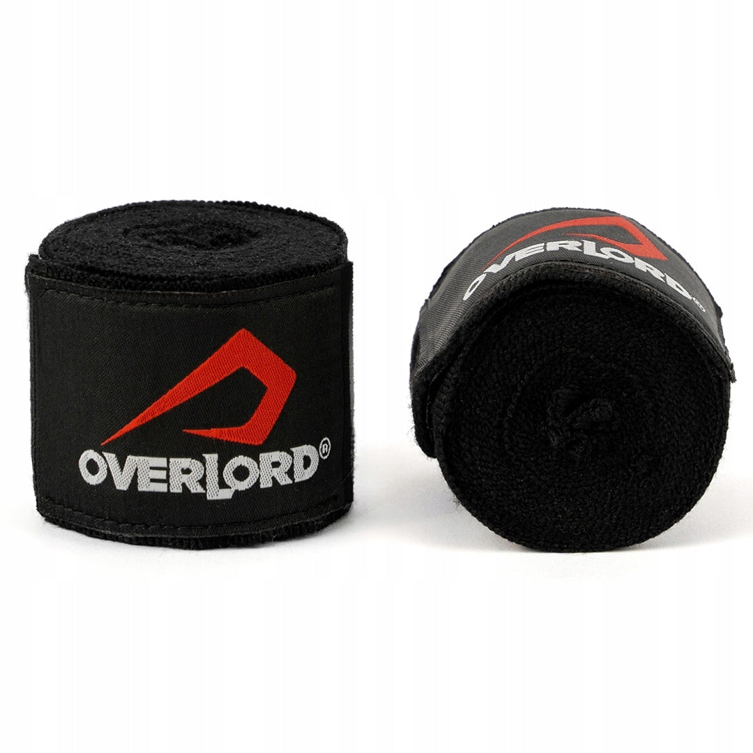 Bokso rankogaliai/tvarstukai Overlord juodi 400cm universalus dydis