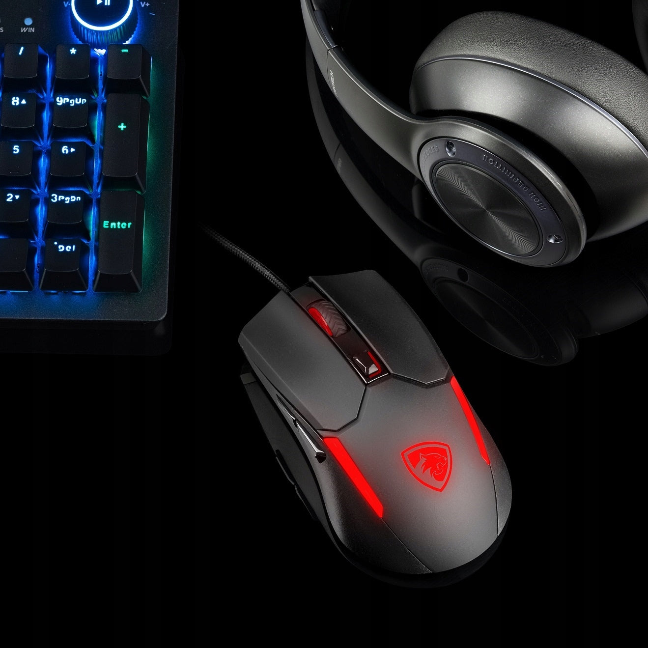 PANTHERISE VENOM II RGB Žaidimų Pelė MINECRAFT 12400DPI Žaidėjams 20 mln. Paspaudimų