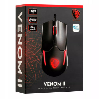 PANTHERISE VENOM II RGB Žaidimų Pelė MINECRAFT 12400DPI Žaidėjams 20 mln. Paspaudimų
