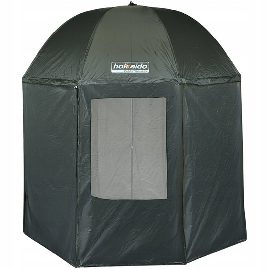 Žvejybos skėtis su pilna palapine 250cm, specialios gumos + kuoliukas!