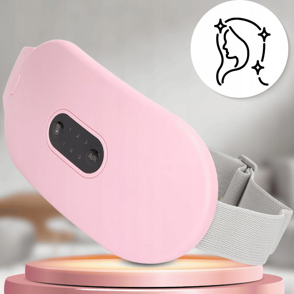 Menstruacinis diržas moterims nuo mėnesinių skausmų, šildantis masažuoklis