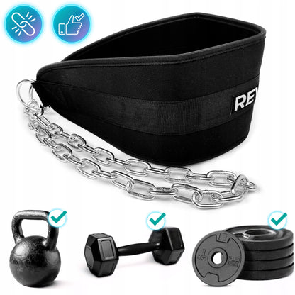 Diržas svoriui su svoriais atramoms ir prisitraukimams KULTŪRISTINIS, PATOGUS 80