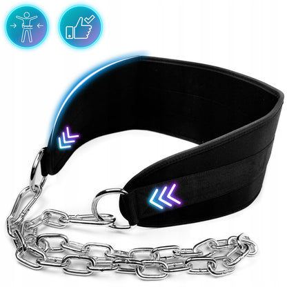 Diržas svoriui su svoriais atramoms ir prisitraukimams KULTŪRISTINIS, PATOGUS 80