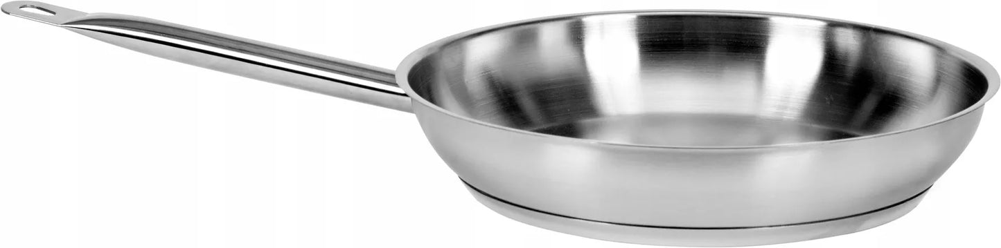 Tradicinė nerūdijančio plieno keptuvė 28 cm, skirta indukcijai ir dujoms YATO