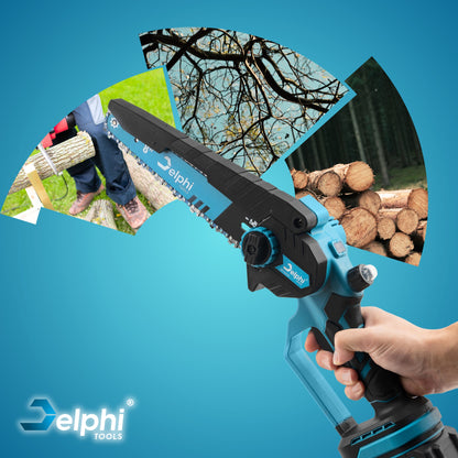 Akumuliatorinis grandininis pjūklas PRO 8" bešepetėlinis rankinis šakų genėjimo pjūklas