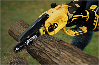 Akumuliatorinis grandininis pjūklas PRO 6" 2 AKU + DĖKLAS GALINGAS IMOUM