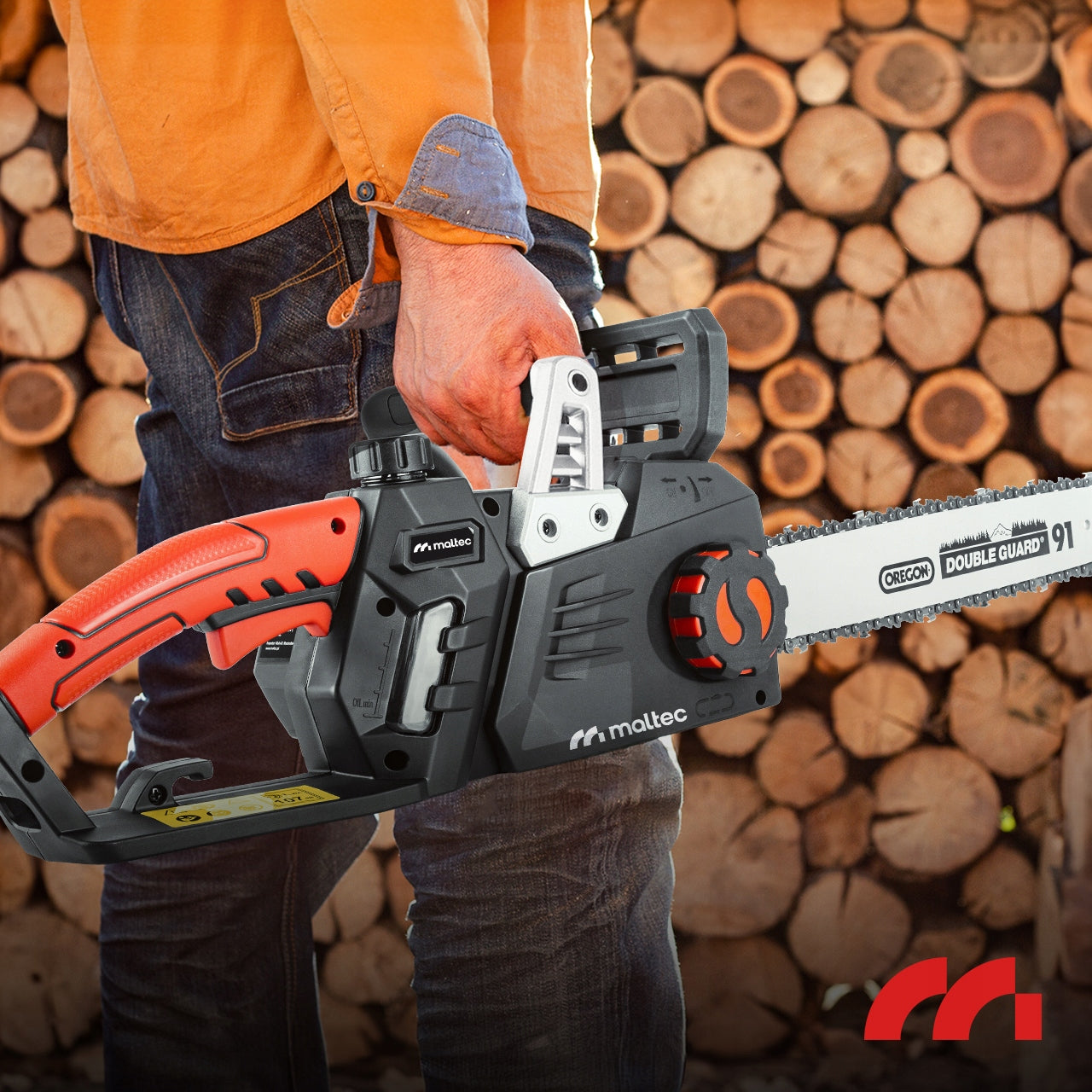 Elektrinis grandininis pjūklas medienai ir šakoms, 16" kreipiamosios, 3550W