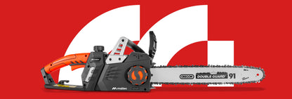 Elektrinis grandininis pjūklas medienai ir šakoms, 16" kreipiamosios, 3550W