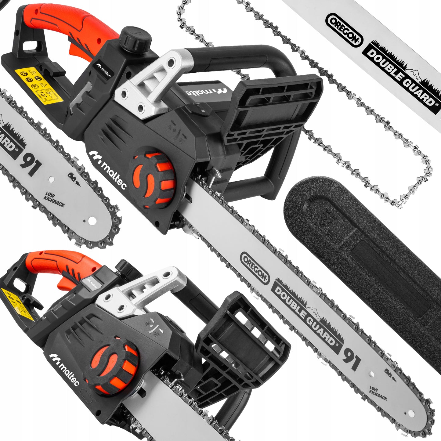 Elektrinis grandininis pjūklas medienai ir šakoms, 16" kreipiamosios, 3550W