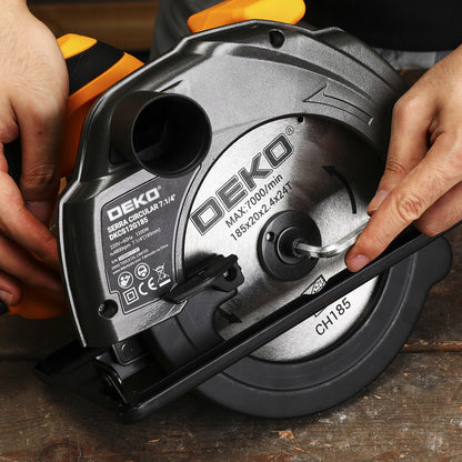 Rankinis diskinis medžio pjūklas 1200W, diskas 185mm DEKO