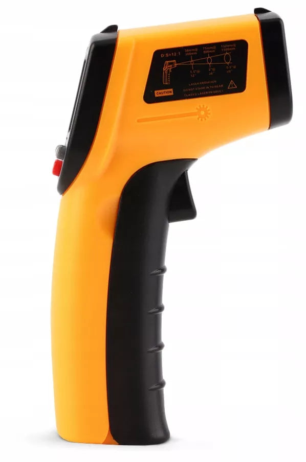 PIROMETRAS LAZERINIS BEKONTAKTIS TERMOMETRAS INFRARAUDONŲJŲ SPINDULIŲ MATUOKLIS -50 +400 LCD