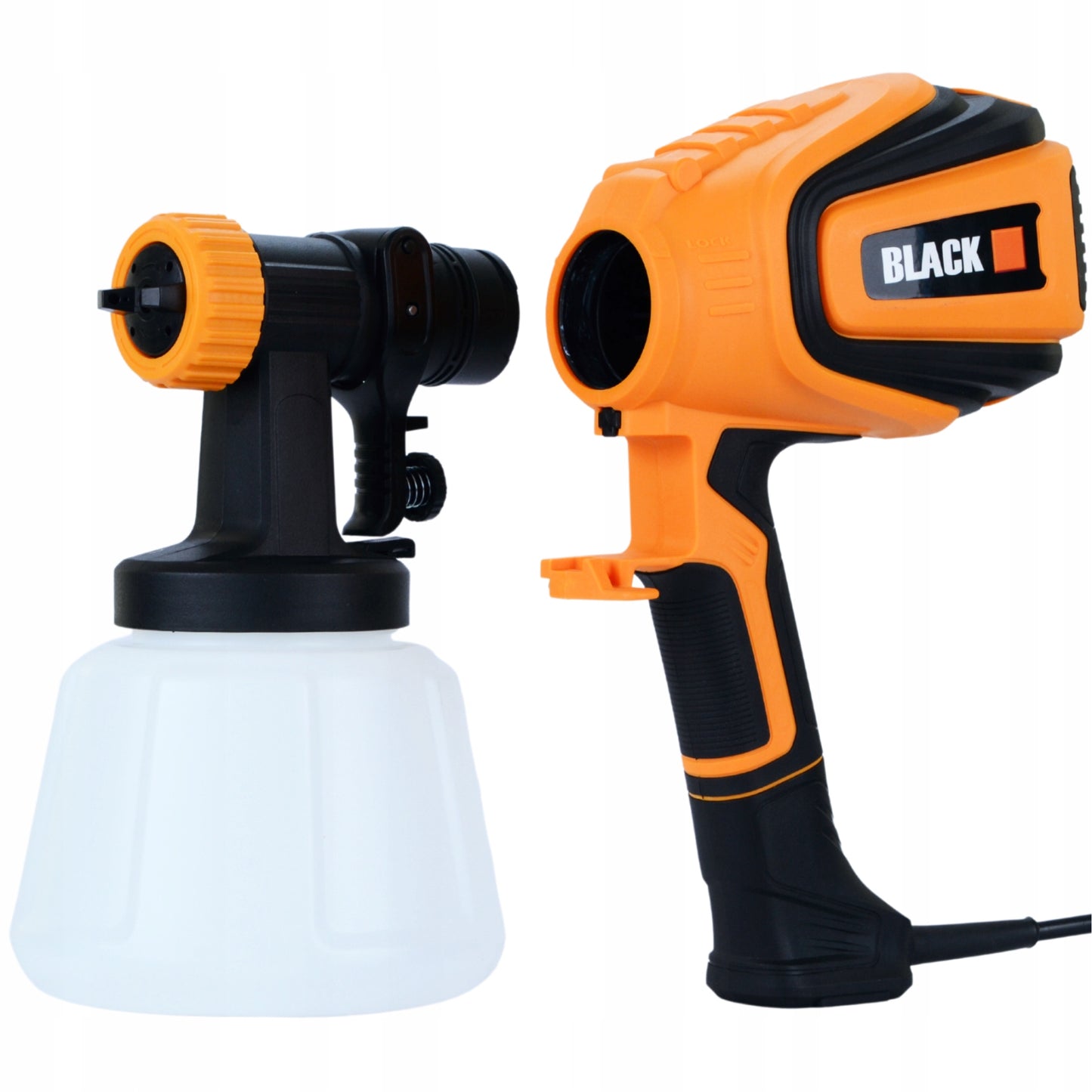 Purškimo pistoleto agregatas sienų dažymui 700W 4 antgaliai 1200ML didelis komplektas