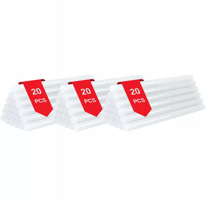 Karštų klijų pistoletas, 100W, 60 vnt. 7mm klijų lazdelės, galingas