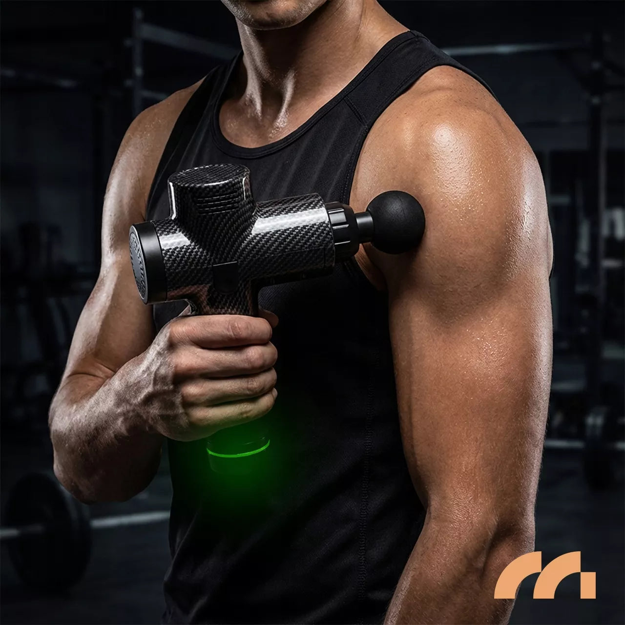 MASAŽINIS PISTOLETO KŪNUI NUGARAI PĖDOMS MASAŽUOKLIS MASSAGE GUN DĖKLAS 10 ANTGALIŲ