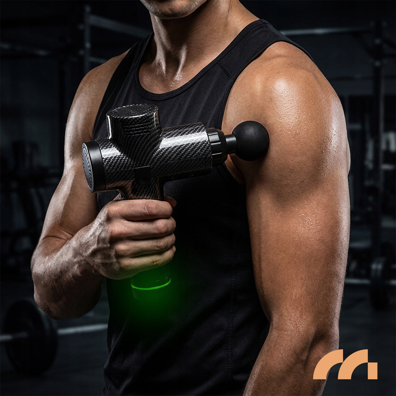 MASAŽINIS PISTOLETO KŪNUI NUGARAI PĖDOMS MASAŽUOKLIS MASSAGE GUN DĖKLAS 10 ANTGALIŲ