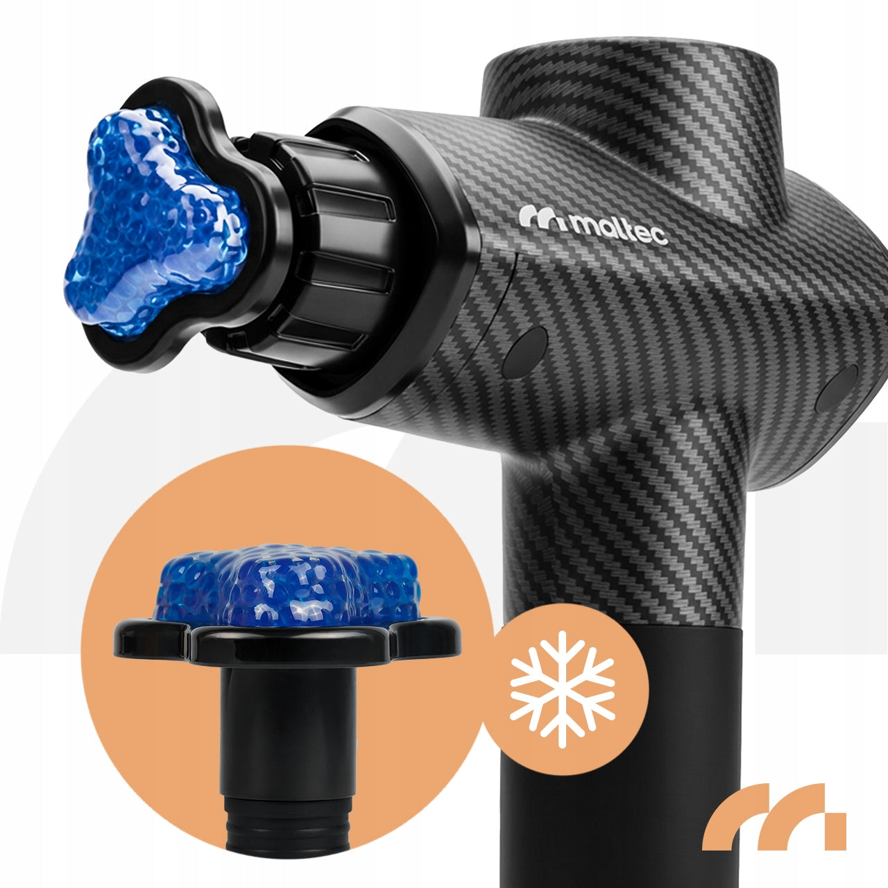 MASAŽINIS PISTOLETO KOMPLEKTAS NUGARAI, KŪNUI, PĖDOMS SU dėklu ir 10 ANTGALIŲ